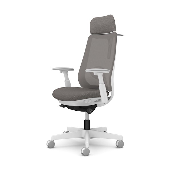 ※法人専用品※オカムラ ポータム,可動肘,背メッシュ,EXスタンダードタイプ,ホワイトボディ,ハンガー有,ランバー有,ナイロンキャスター CF86XZ F1K3 1点｜DIY FACTORY ONLINE SHOP