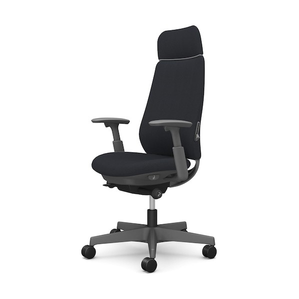 ※法人専用品※オカムラ ポータム,可動肘,背クッション,EXスタンダードタイプ,ダークグレー,ハンガー無,ランバー有,ナイロンキャスター CF87XE FRU1 1点|DIY FACTORY ONLINE SHOP