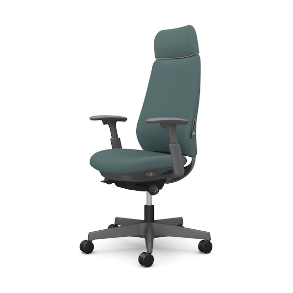※法人専用品※オカムラ ポータム,可動肘,背クッション,EXスタンダードタイプ,ダークグレー,ハンガー無,ランバー有,ナイロンキャスター CF87XE FRU5 1点|DIY FACTORY ONLINE SHOP