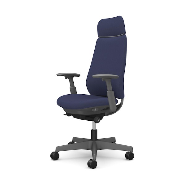 ※法人専用品※オカムラ ポータム,可動肘,背クッション,EXスタンダードタイプ,ダークグレー,ハンガー無,ランバー無,ウレタンキャスター CF87ZA FRU4 1点｜DIY FACTORY ONLINE SHOP