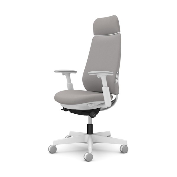 ※法人専用品※オカムラ ポータム,可動肘,背クッション,EXスタンダードタイプ,ホワイトボディ,ハンガー無,ランバー有,ナイロンキャスター CF87XZ FKY3 1点|DIY FACTORY ONLINE SHOP
