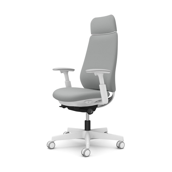 ※法人専用品※オカムラ ポータム,可動肘,背クッション,EXスタンダードタイプ,ホワイトボディ,ハンガー無,ランバー無,ウレタンキャスター CF87ZW FSG3 1点｜DIY FACTORY ONLINE SHOP