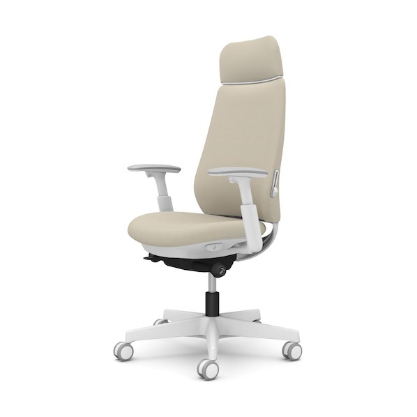 ※法人専用品※オカムラ ポータム,可動肘,背クッション,EXスタンダードタイプ,ホワイトボディ,ハンガー無,ランバー有,ウレタンキャスター CF87ZZ FRU7 1点｜DIY FACTORY ONLINE SHOP