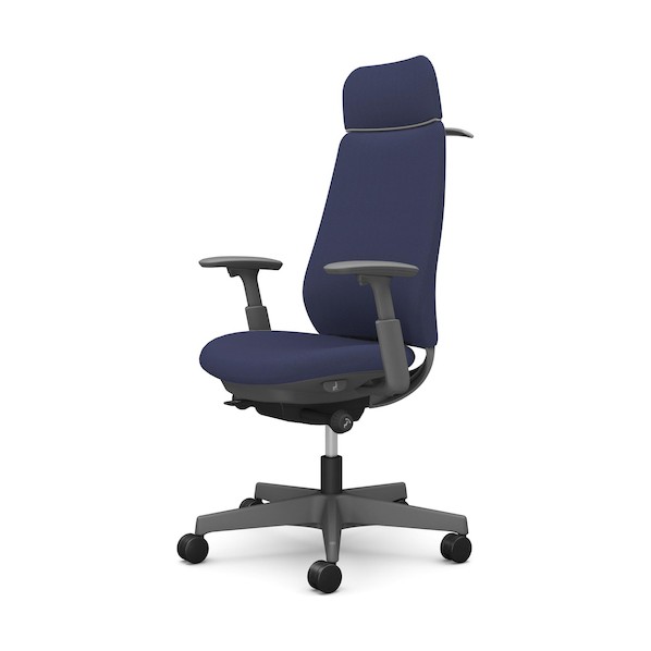 ※法人専用品※オカムラ ポータム,可動肘,背クッション,EXスタンダードタイプ,ダークグレー,ハンガー有,ランバー無,ナイロンキャスター CF88XA FRU4 1点|DIY FACTORY ONLINE SHOP