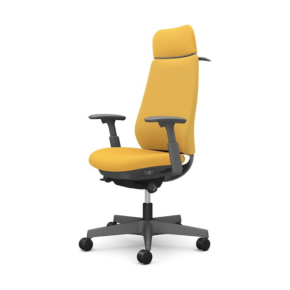 ※法人専用品※オカムラ ポータム,可動肘,背クッション,EXスタンダードタイプ,ダークグレー,ハンガー有,ランバー無,ナイロンキャスター CF88XA FXW7 1点|DIY FACTORY ONLINE SHOP
