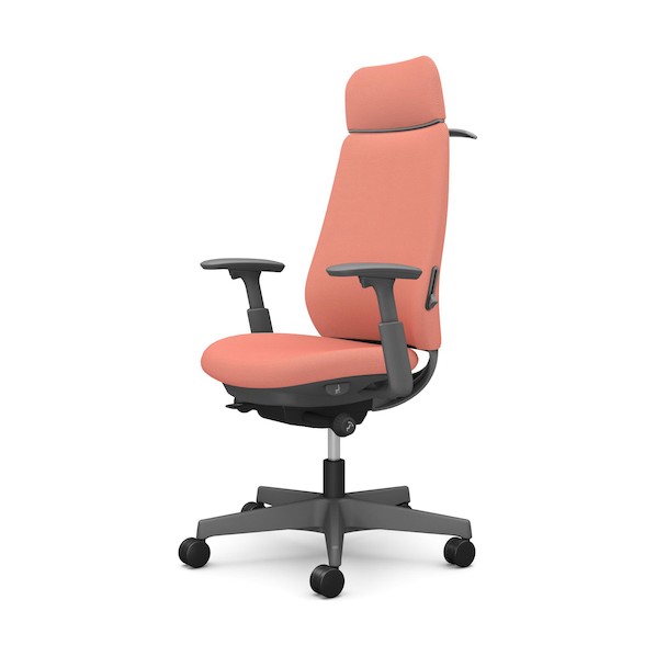 ※法人専用品※オカムラ ポータム,可動肘,背クッション,EXスタンダードタイプ,ダークグレー,ハンガー有,ランバー有,ナイロンキャスター CF88XE FRU9 1点|DIY FACTORY ONLINE SHOP