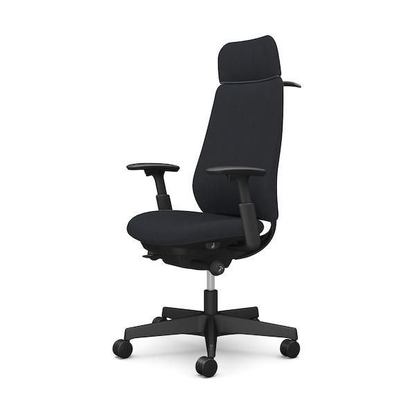 ※法人専用品※オカムラ ポータム,可動肘,背クッション,EXスタンダードタイプ,ブラックボディ,ハンガー有,ランバー無,ナイロンキャスター CF88XR FRU1 1点｜DIY FACTORY ONLINE SHOP
