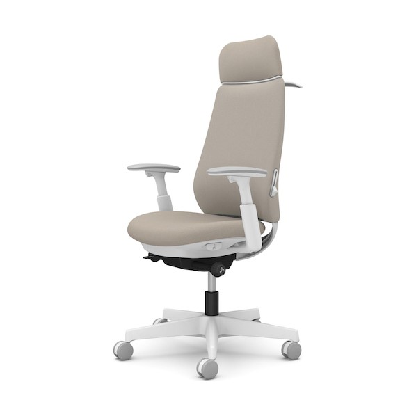 ※法人専用品※オカムラ ポータム,可動肘,背クッション,EXスタンダードタイプ,ホワイトボディ,ハンガー有,ランバー有,ナイロンキャスター CF88XZ FKY7 1点｜DIY FACTORY ONLINE SHOP