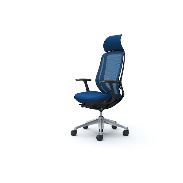 ※法人専用品※オカムラ シルフィー固定肘 背メッシュEXハイ ブラックボディ ハンガー無 ランバー無 アルミ脚 ミディアムブルー C64ABR-FMP3 0｜DIY FACTORY ONLINE SHOP
