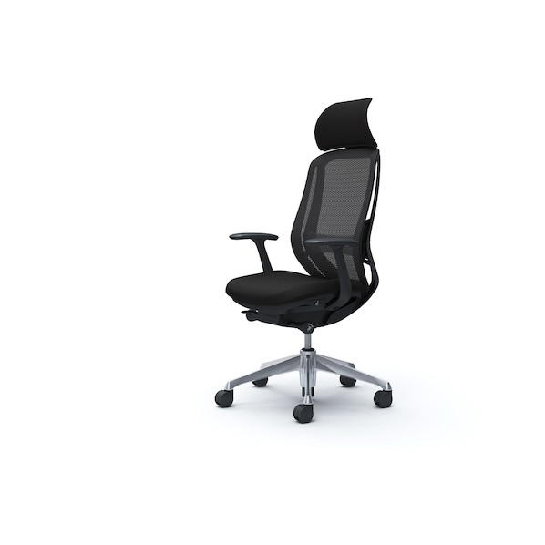 ※法人専用品※オカムラ シルフィー固定肘 背メッシュEXハイ ブラックボディ ハンガー無 ランバー有 アルミ脚 ブラック C64ABS-FMP1 0｜DIY FACTORY ONLINE SHOP