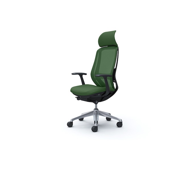 ※法人専用品※オカムラ シルフィー固定肘 背メッシュEXハイ ブラックボディ ハンガー無 ランバー有 アルミ脚 ダークグリーン C64ABS-FMR5 0｜DIY FACTORY ONLINE SHOP
