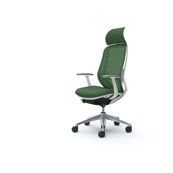 ※法人専用品※オカムラ シルフィー固定肘 背メッシュEXハイ ホワイトボディ ハンガー無 ランバー有 アルミ脚 ダークグリーン C64ABZ-FMR5 0｜DIY FACTORY ONLINE SHOP