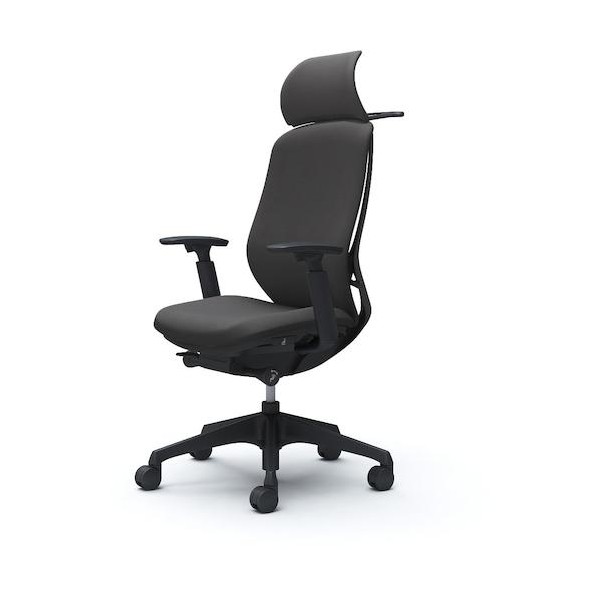 ※法人専用品※オカムラ シルフィー固定肘 背クッションEXハイ ブラックボディ ハンガー有 ランバー無 樹脂脚 ダークグレー C64DXR-FXW0 0｜DIY FACTORY ONLINE SHOP