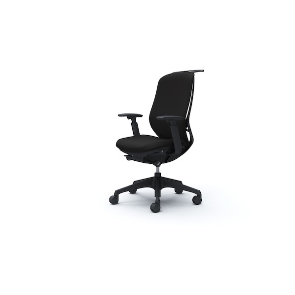 ※法人専用品※オカムラ シルフィー 可動肘 背クッション ハイ ブラックボディ ハンガー有 ランバー無 樹脂脚 ブラック C688XR-FSF1 1点|DIY FACTORY ONLINE SHOP