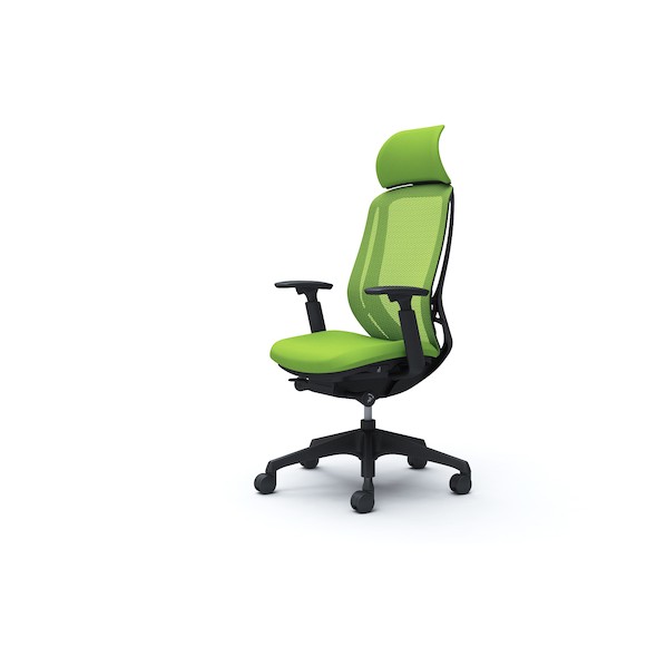 ※法人専用品※オカムラ シルフィー可動肘 背メッシュEXハイ ブラックボディ ハンガー無 ランバー無 樹脂脚 ライムグリーン C68AXR-FMP5 1点|DIY FACTORY ONLINE SHOP