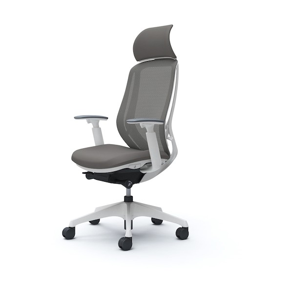 ※法人専用品※オカムラ シルフィー可動肘 背メッシュEXハイ ホワイトボディ ハンガー無 ランバー無 樹脂脚 ミディアムグレー C68AXW-FMR2 1点|DIY FACTORY ONLINE SHOP