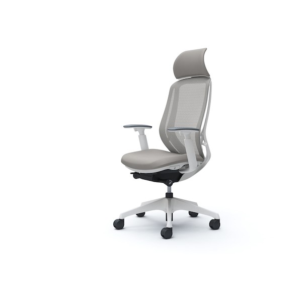 ※法人専用品※オカムラ シルフィー可動肘 背メッシュEXハイ ホワイトボディ ハンガー無 ランバー無 樹脂脚 ライトグレー C68AXW-FMR3 1点｜DIY FACTORY ONLINE SHOP