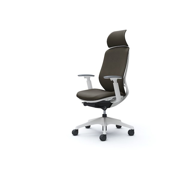 ※法人専用品※オカムラ シルフィー可動肘 背クッションEXハイ ホワイトボディ ハンガー無 ランバー無 樹脂脚 ダークブラウン C68CXW-FXW3 1点|DIY FACTORY ONLINE SHOP