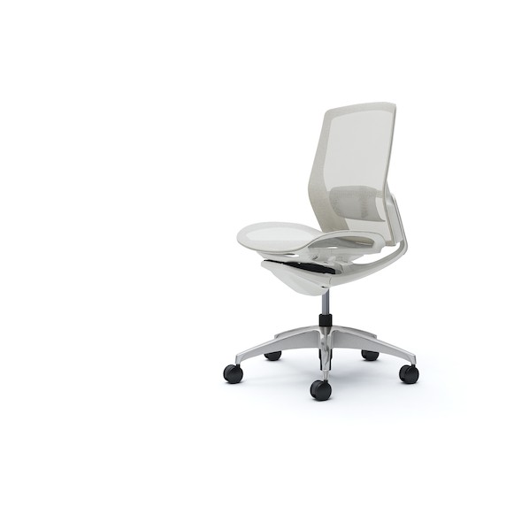 ※法人専用品※オカムラ フィノラチェア ミドルバック 座メッシュ ホワイトB C731CZ F1E2 1点｜DIY FACTORY ONLINE SHOP