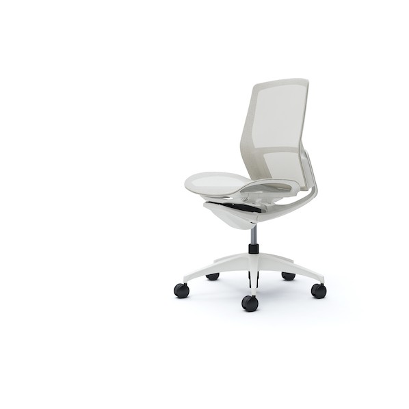 ※法人専用品※オカムラ フィノラチェア ミドルバック 座メッシュ ホワイトB C731WW F1E2 1点｜DIY FACTORY ONLINE SHOP