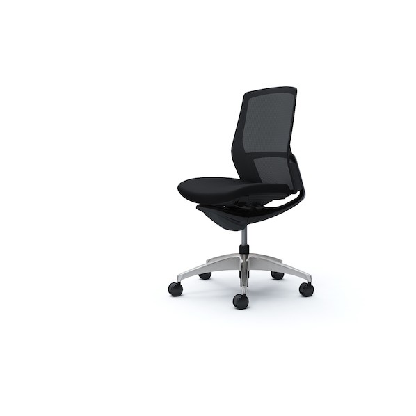 オカムラ フィノラチェア 真っただ中うしろ側 座座蒲団      黒いことB C733BR F1G1 0