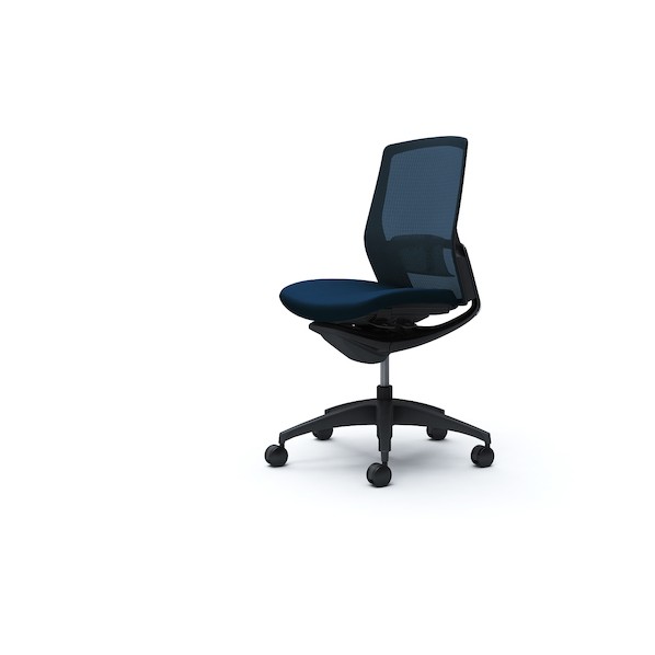 ※法人専用品※オカムラ フィノラチェア ミドルバック 座クッション ブラックB C733MS F1G4 0｜DIY FACTORY ONLINE SHOP