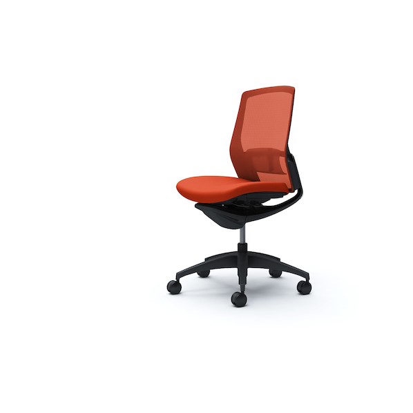 ※法人専用品※オカムラ フィノラチェア ミドルバック 座クッション ブラックB C733MS F1H8 0｜DIY FACTORY ONLINE SHOP