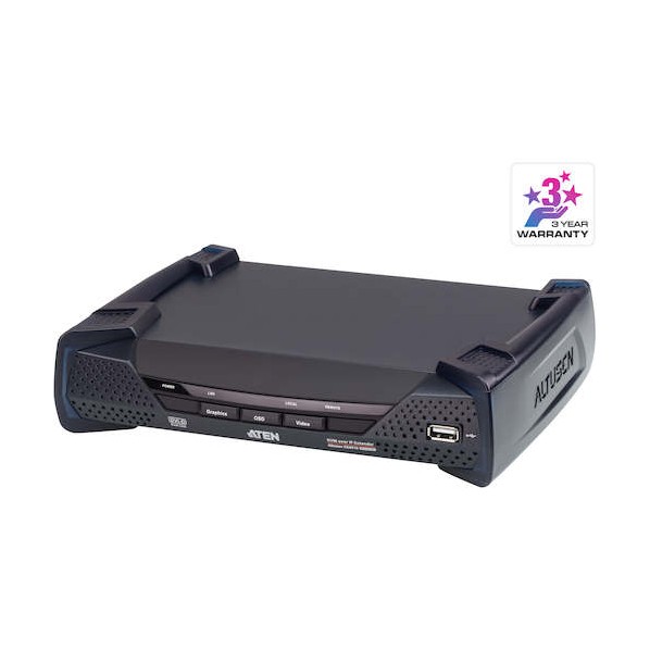 ATEN デュアル繋がりDVIーD IP-KVMエクステンダー レシ-バ 2K KE6910R 1式