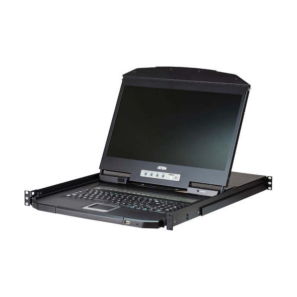 ATEN 8界面KVMドロワー/VGA/18．5LCD/1,355x768/演芸会貨物自動車相応う/ロング軌跡同梱 CL3108NXJJL 0