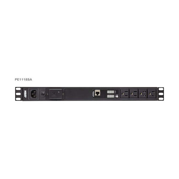 仕合わせ用ワット数水道栓（1U/100V/15A/NEMA手合い 18界面/サルゼ保護すること電気回路/価値付ける役立つこと相応う） PE1118SA 1点