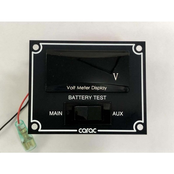 カーク産業 バッテリーメーター(12V 黒 0743-D 1個