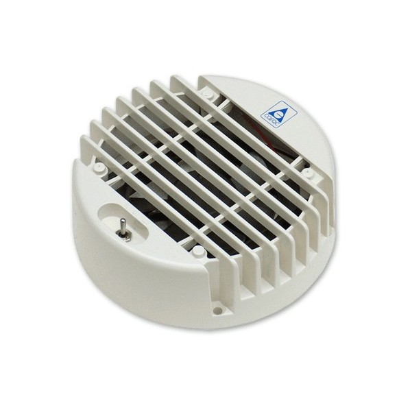 カーク産業 カークファン(24V) φ130×厚さ46mm 白 0731-24 1個