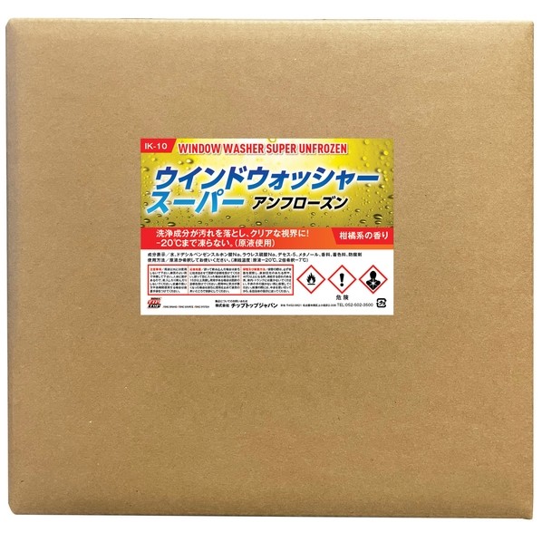 TIPTOP(心付けいの一番) ウインドーウォッシャースーパー 冷ややかさ地用 18L IK-10-18 1点