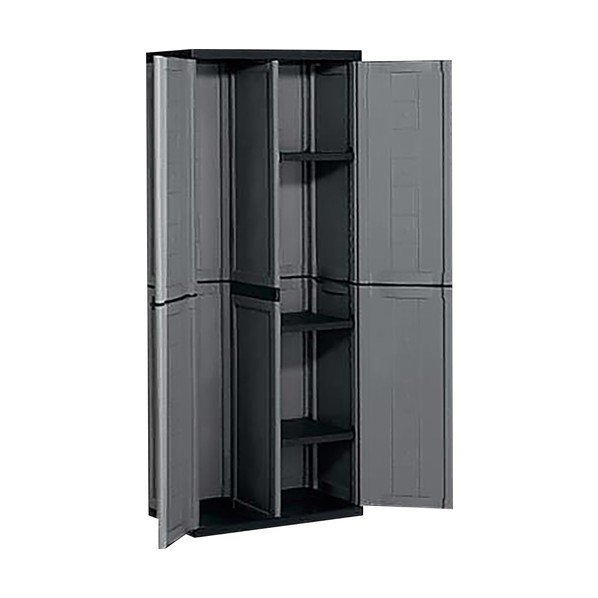 ※法人専用品※アズワン 耐薬キャビネット(トールマルチスペース、両開き) 9598000 組立済 2-575-13 1点｜DIY FACTORY ONLINE SHOP