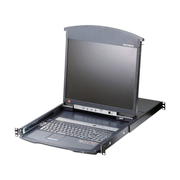 ※法人専用品※ATEN 19インチLCD16ポートOverIP Cat5KVNドロワーロングレール KL1516AiNJJL 1式｜DIY FACTORY ONLINE SHOP