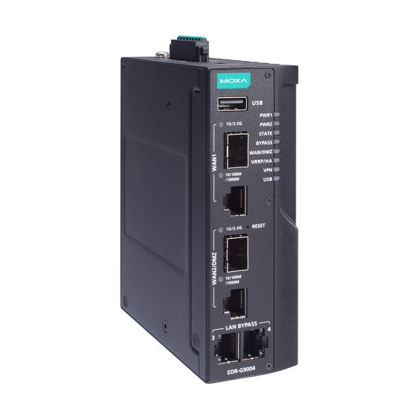 2Gbカッパー＋2Gbカッパー/SFPコンボポート搭載 産業用セキュアルーター ワイド温度モデル EDR-G9004-VPN-2MGTXSFP-T 1台