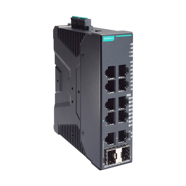 工業用ギガビットスマートイーサネットスイッチ18界面（RJ-45×8、光衣料繊維×2、PoE×8）、広広とした体温青写真 SDS-3010-8POE-2GTXSFP-T 1個