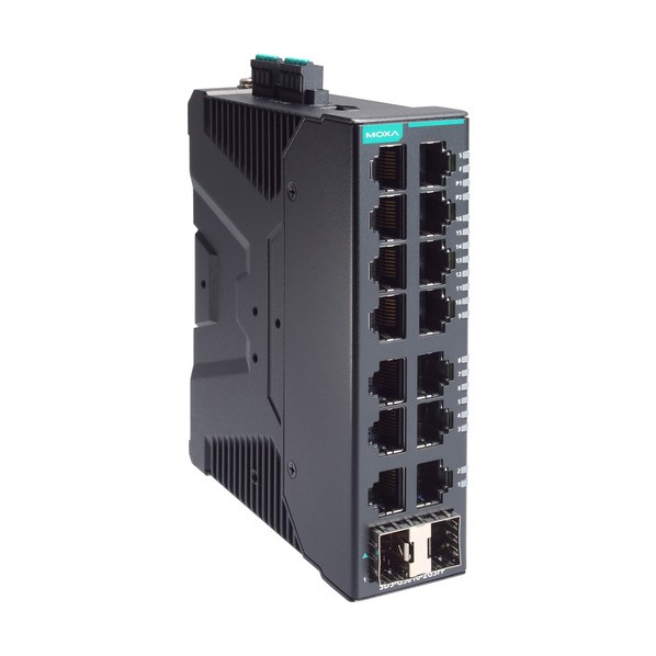 工業用フルギガビットスマートイーサネットスイッチ16界面（RJ-45×14、SFP光×2）、広広とした体温青写真 SDS-G3016-2GSFP-T 1個