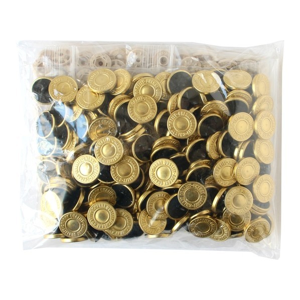 日本紐釦貿易 サンメタルスナップ 両面メタル風 15mm イエローゴールド SMS15-1TYL-100 100組｜DIY FACTORY ONLINE SHOP