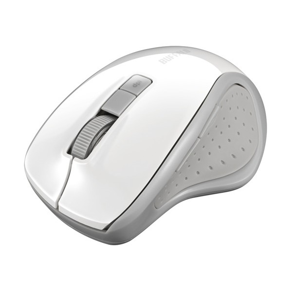 バッファロー 5ボタン Bluetooth5．0 BlueLED マウス ホワイト ホワイト BSMBB300WH 1個