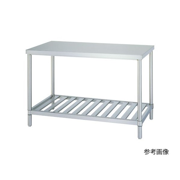 アズワン 静音ステンレス作業台 WS-7560SI 幅750×奥行600×高さ800mm 4-2142-03 1個|DIY FACTORY ONLINE SHOP