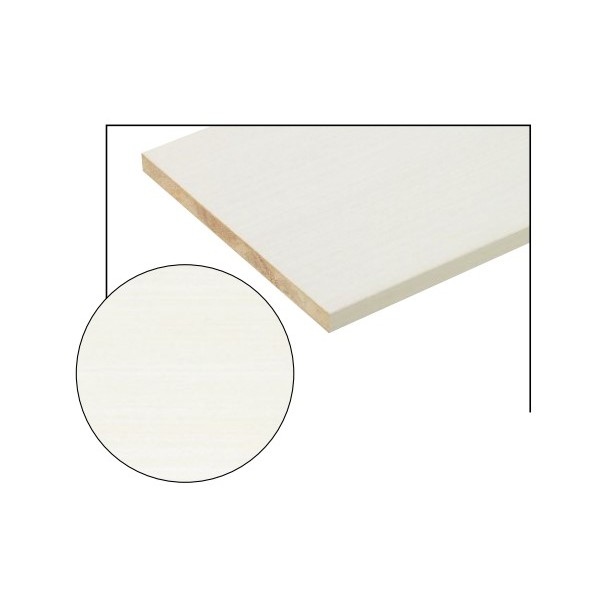 南海プライウッド 棚収納パーツ グレインランバー 1面エッジテープ貼り 厚さ35mm×奥行450mm×幅2410mm ホワイトオバンコール G35-158-WV 1セット|DIY FACTORY ONLINE SHOP