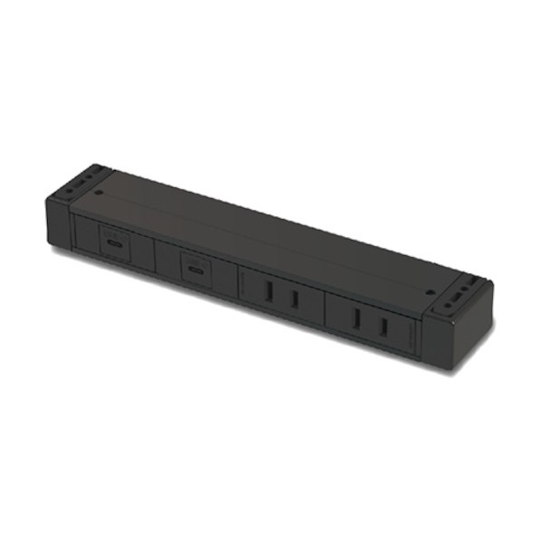 石黒製造所 テープ式差し込み G001 黒 ワット数2口/USB-C（中継ぎ）2口 黒 G001-4-EECC-B 1点 木材・建築資材・設備-コンセント-電設資材