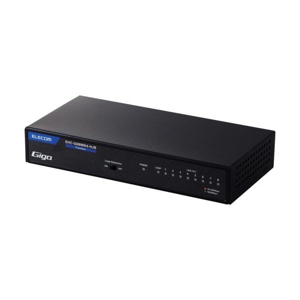 エレコム スイッチングこしき8界面 EHC-G08MN4-HJB 1個