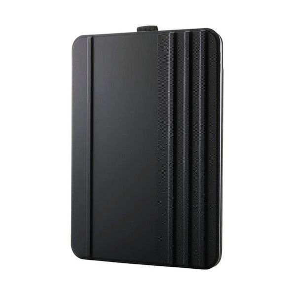 iPad11インチ A16用フラップケース ソフトレザー ドローイング アングル7段階 ブラック ブラック TB-A25RWVDBK