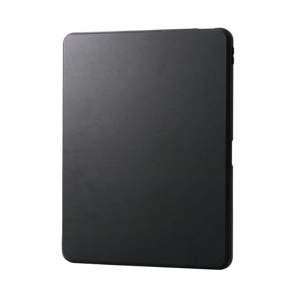 13インチiPadAir M2用フラップケース 360度回転 マグネット着脱 背面クリア ブラック ブラック TB-A25XMG360BK