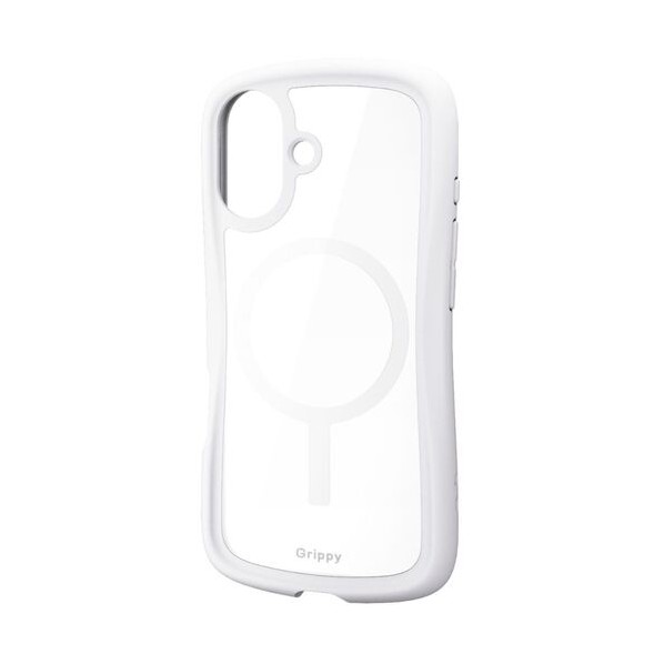 iPhone 17用ケースGrippy フレームカラー MAGKEEP ホワイト ホワイト PM-A25AGRPFMWH