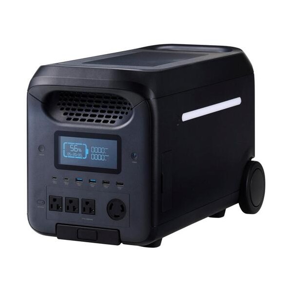 携帯型ワット数 2560Wh AC定格最終生産物2500W AC×4 黒いこと DE-なおなお書き2500PBK