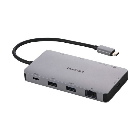 ※法人専用品※エレコム Type-Cドッキングステーション USB PD(140W)対応 シルバー シルバー DST-090BP1SV 0|DIY FACTORY ONLINE SHOP