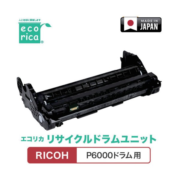 P6000ドラム対応 RICOH用 エコリカ リサイクルトナー ECT-RIO-6000 ECT-RIO-6000 7,958円
